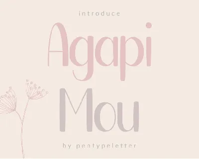 Agapi Mou font