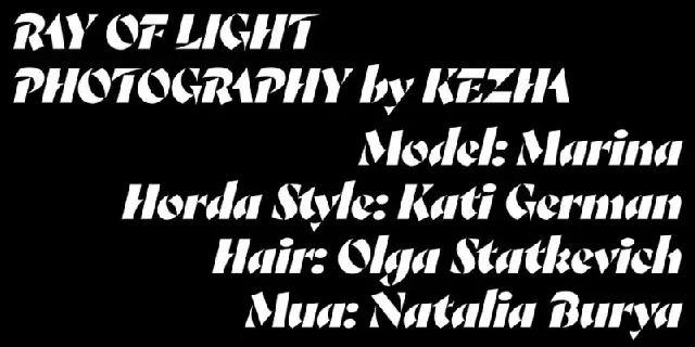 Rozza font