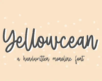 Yellowcean font