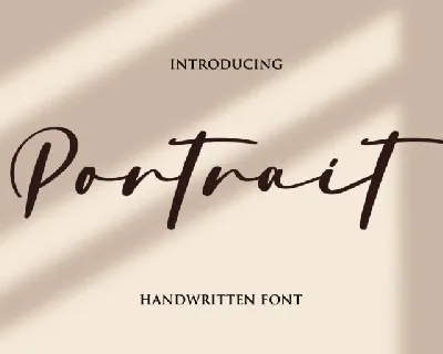 Portrait font