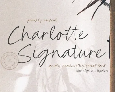 Charlotte Signature font
