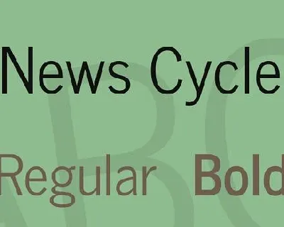 News Cycle Family font