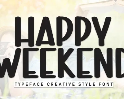 Happy Weekend Brush font