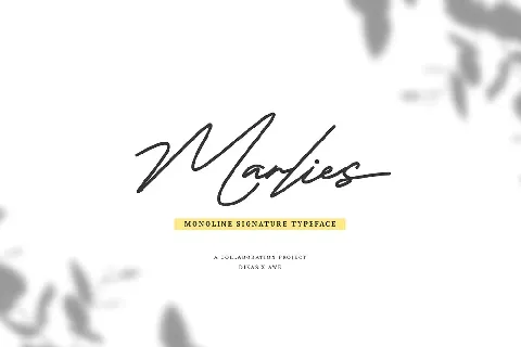 Marlies Signature font