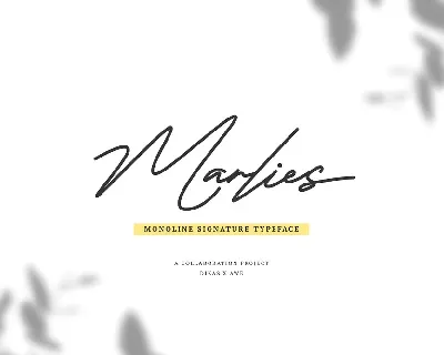 Marlies Signature font