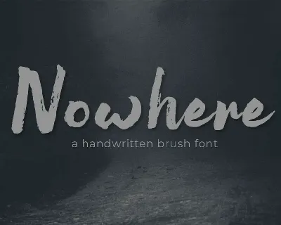 Nowhere font