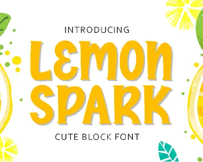 Lemon spark font