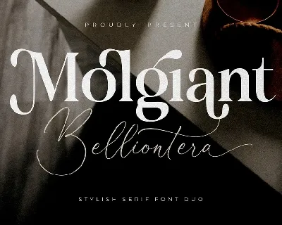 Molgiant Belliontera font