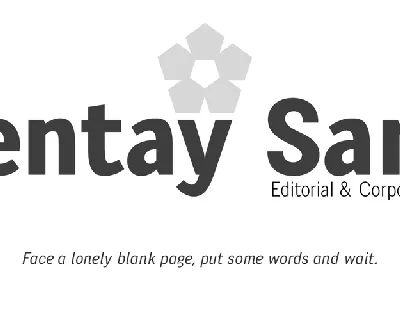 Pentay Sans font