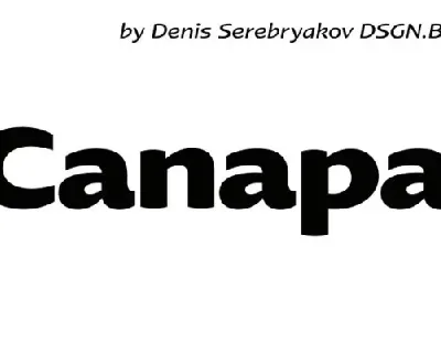 Canapa Family font