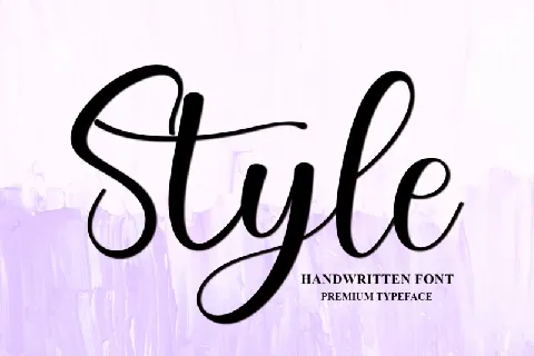 Style Typeface font