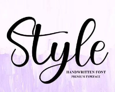 Style Typeface font
