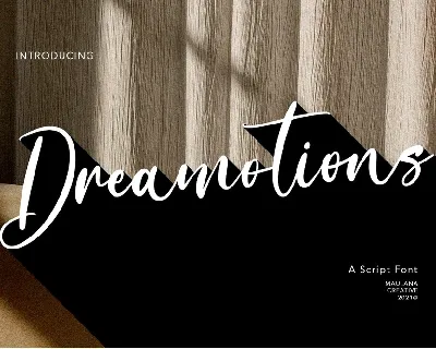 Dreamotions font