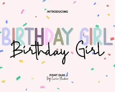 Birthday Girl font