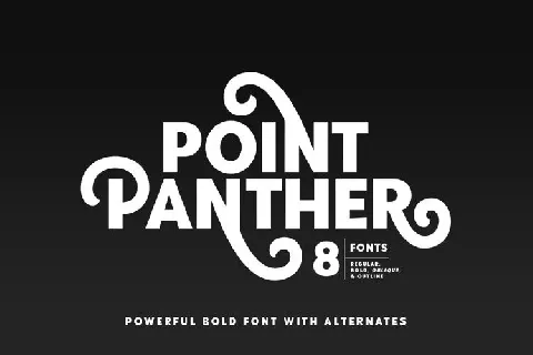 Point Panther font