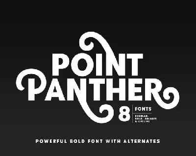 Point Panther font