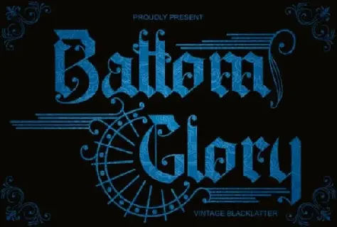 Battom Glory Blackletter font