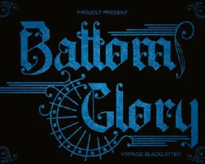 Battom Glory Blackletter font