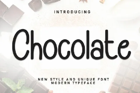 Chocolate Display font