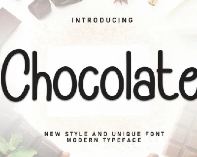 Chocolate Display font