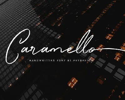 Caramello Handwritting font