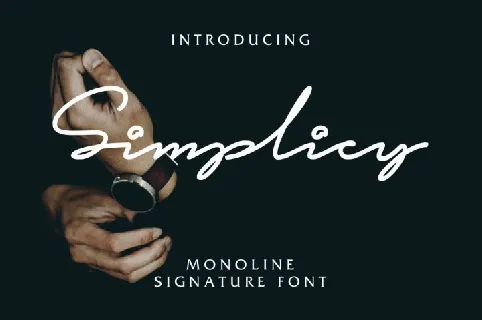Simplicy Signature font