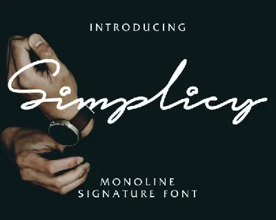 Simplicy Signature font