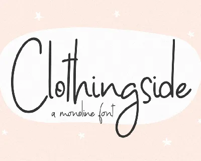 Clothingside font