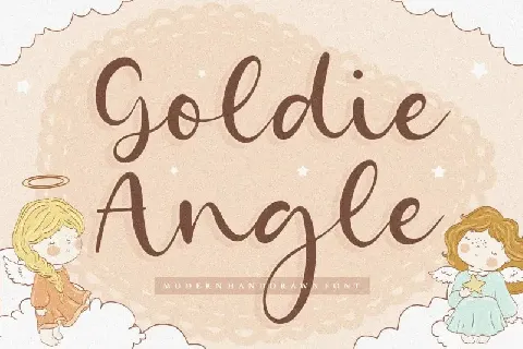 Goldie Angle Modern Handdrawn font