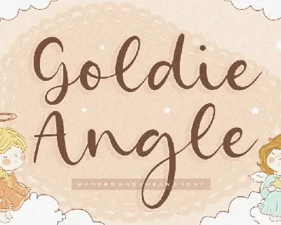 Goldie Angle Modern Handdrawn font