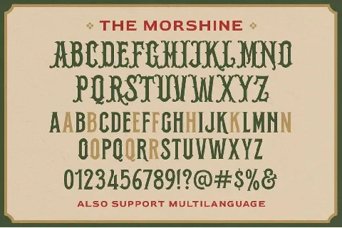 Morshine font