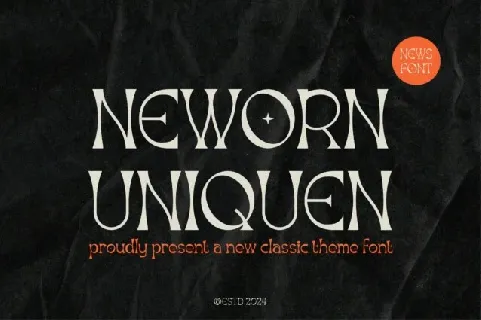 Neworn Uniquen font