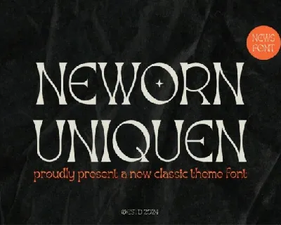 Neworn Uniquen font