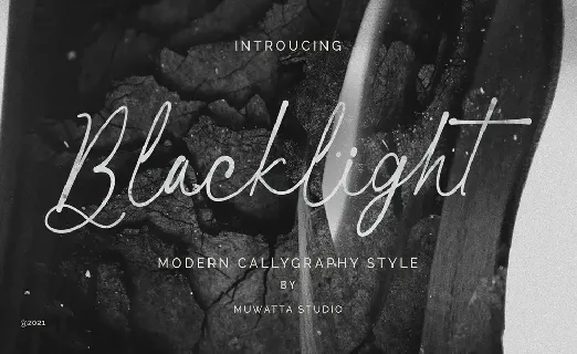 Blacklight font