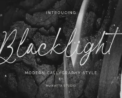 Blacklight font