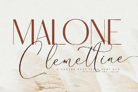 Malone Clemettine font