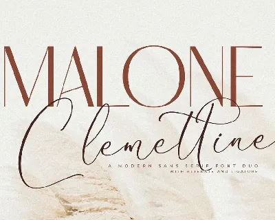 Malone Clemettine font