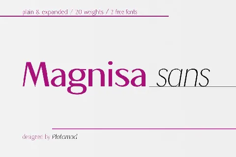 Magnisa Sans font