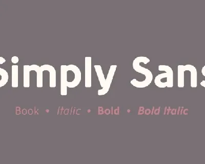 Simply Sans Serif font