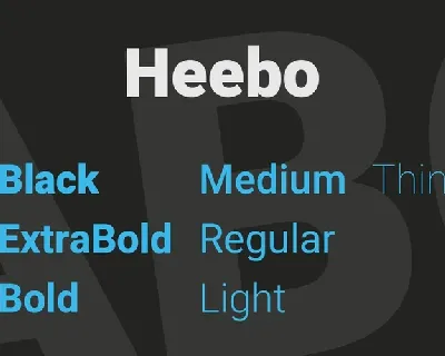 Heebo Family font