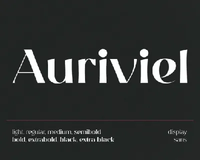 Auriviel font