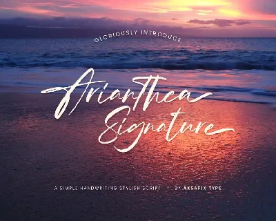 Arianthea Signature font