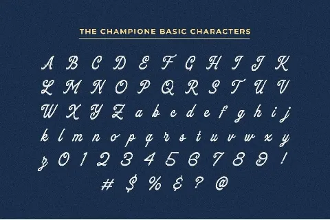 The Champione font