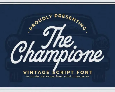 The Champione font