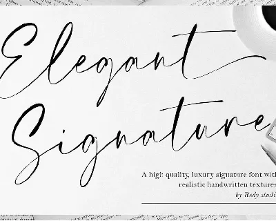 Elegant Signature font