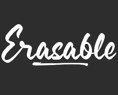 Erasable Demo font