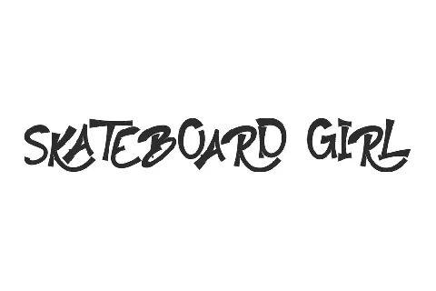 Skateboard Girl Demo font