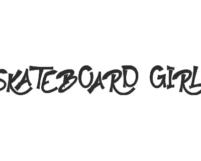 Skateboard Girl Demo font