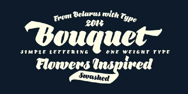 Bouquet font