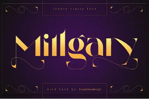 Millgary font